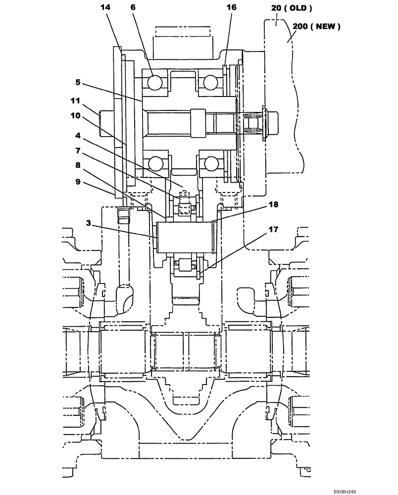 Схема запчастей Case CX240LR - (08-31) - PUMP ASSY, HYDRAULIC - DRIVE (Nov 3 2009 8:16AM) (08) - HYDRAULICS