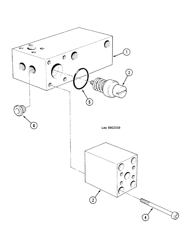 Схема запчастей Case 688C - (8G-134) - FLOW DISTRIBUTOR, (-XXXXX) (07) - HYDRAULIC SYSTEM