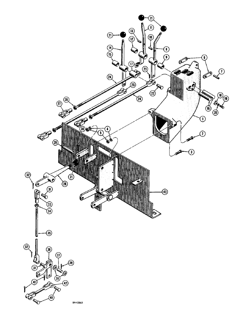 Схема запчастей Case 750 - (098) - TRANSMISSION CONTROL TOWER (03) - TRANSMISSION