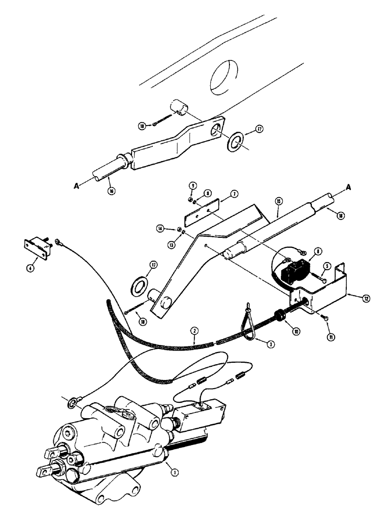 Схема запчастей Case 680CK - (168) - LOADER CONTROLS, RETURN-TO-DIG PARTS (35) - HYDRAULIC SYSTEMS