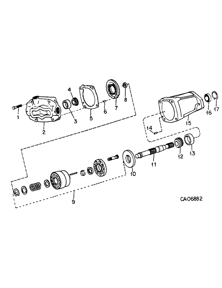 Схема запчастей Case 4155 - (10-09) - HYDRAULICS, HYDROSTATIC MOTOR ASSY (07) - HYDRAULICS