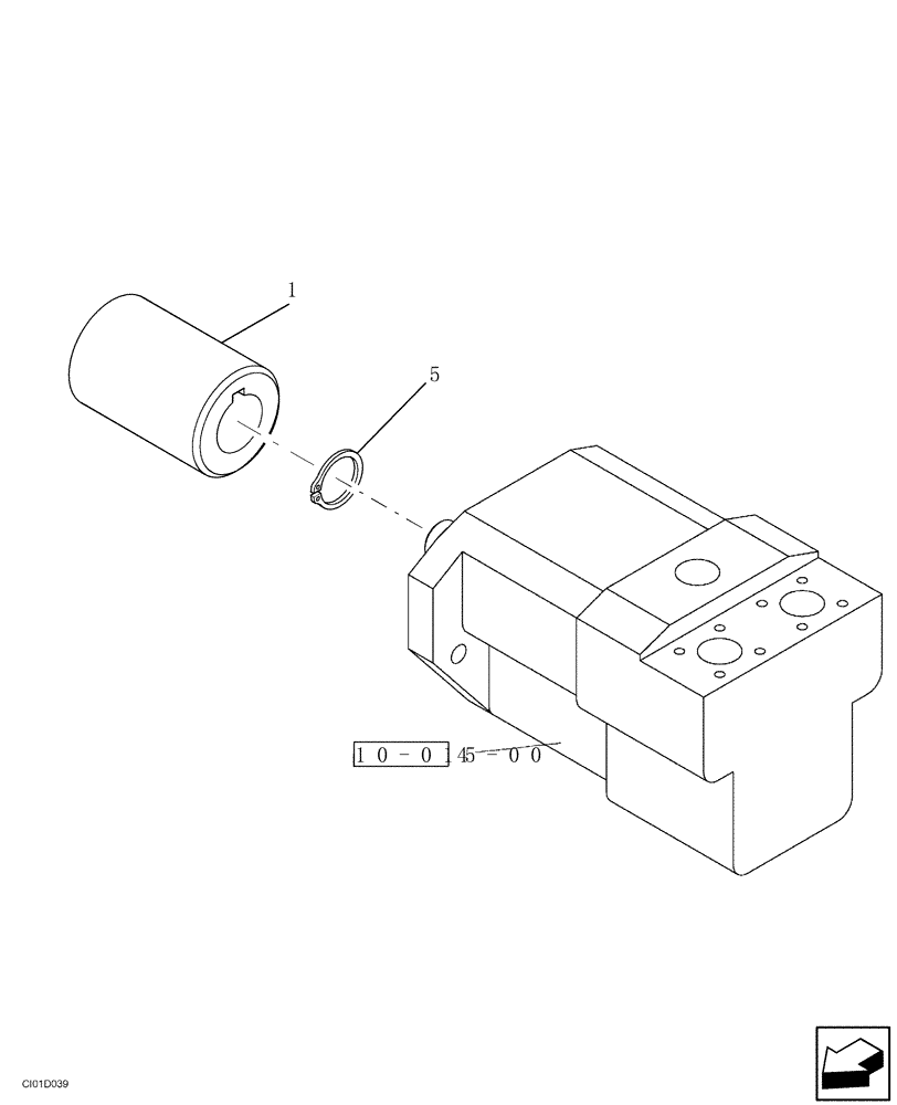 Схема запчастей Case SV216 - (10-014-00[01]) - HYDRAULIC MOTOR - VIBRATION - IF USED (08) - HYDRAULICS