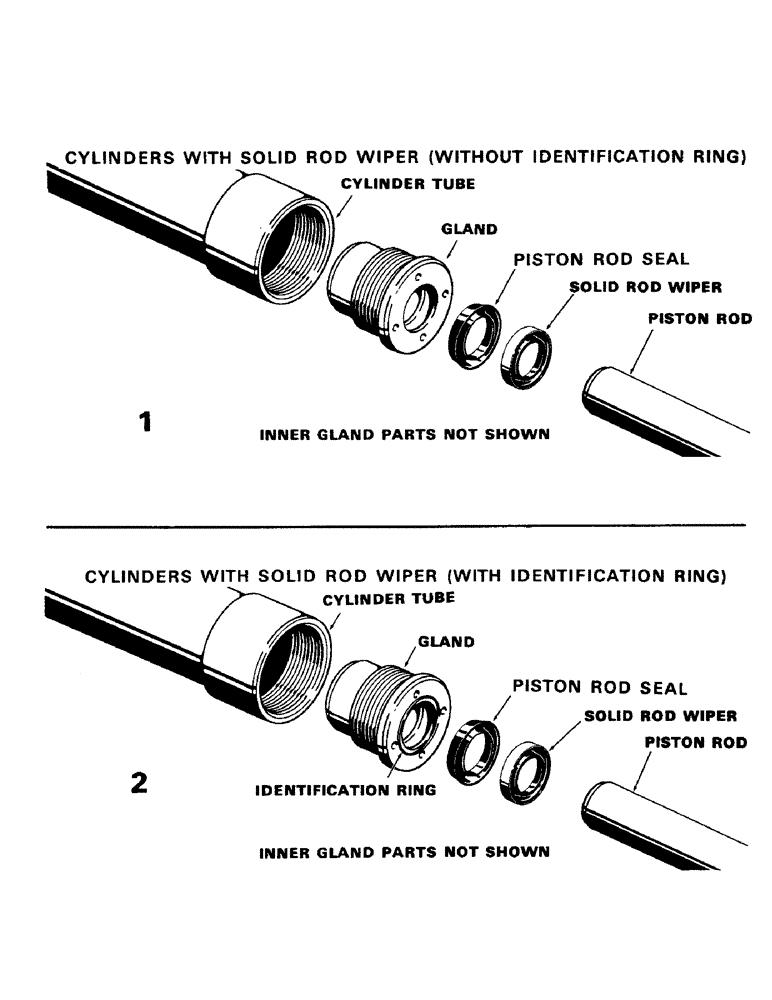 Схема запчастей Case 1700-SERIES - (230) - CYLINDER IDENTIFICATION (35) - HYDRAULIC SYSTEMS