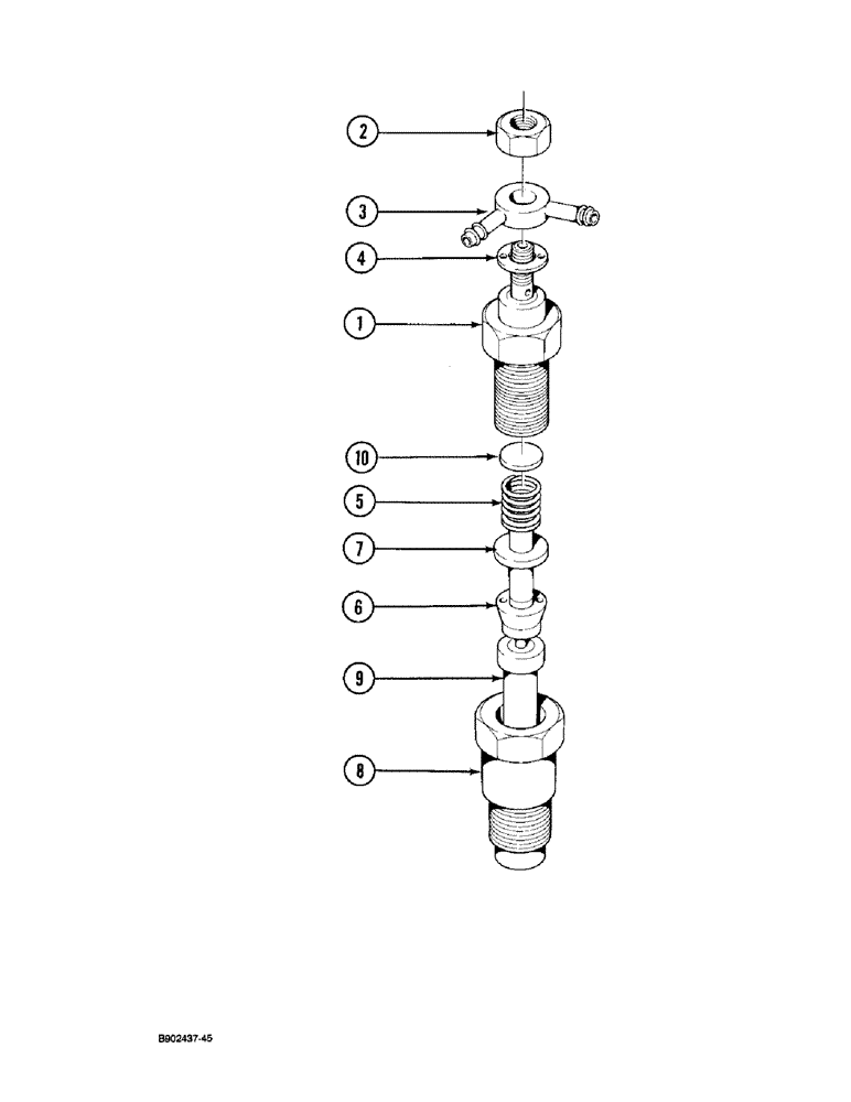 Схема запчастей Case 1825 - (3-18) - FUEL INJECTION NOZZLE, DIESEL MODELS (03) - FUEL SYSTEM