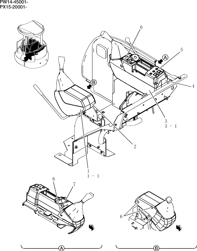 Схема запчастей Case CX36B - (122-16[1]) - COVER ASSEMBLY (05) - SUPERSTRUCTURE