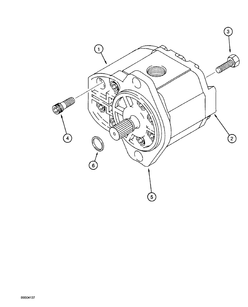 Схема запчастей Case MAXI-SNEAKER - (08-048) - PLOW MOTOR ASSEMBLY, 142714A1, P75 PLOW (08) - HYDRAULICS