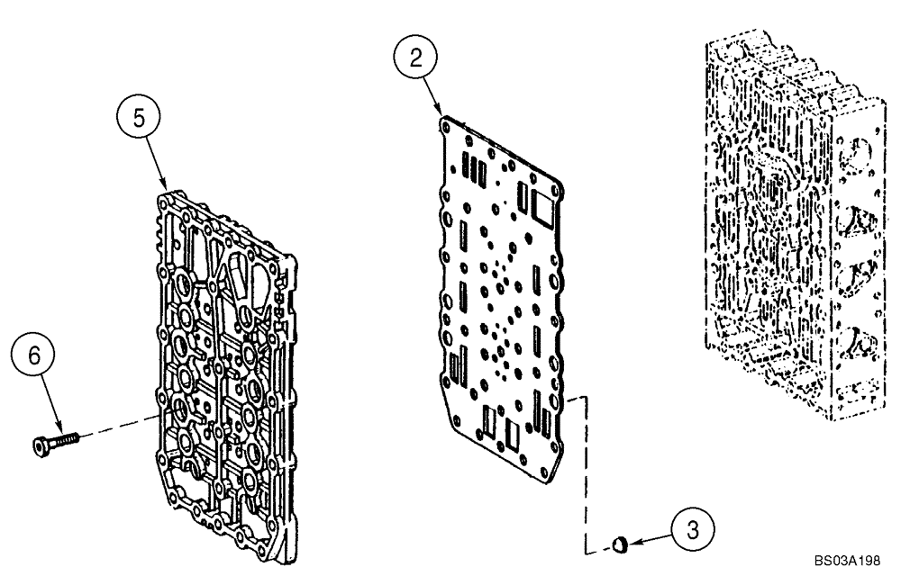 Схема запчастей Case 621E - (06-18) - TRANSMISSION - VALVE, CONTROL - PRIOR TO P.I.N. N8F203848 (06) - POWER TRAIN