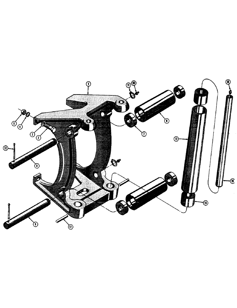 Схема запчастей Case 310C - (178) - C-3 WINCH FAIRLEAD (05) - UPPERSTRUCTURE CHASSIS