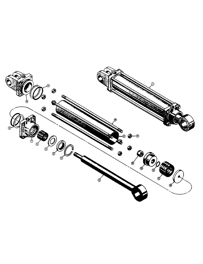 Схема запчастей Case 310C - (126) - 17751 DOZER LIFT HYDRAULIC CYLINDER (07) - HYDRAULIC SYSTEM