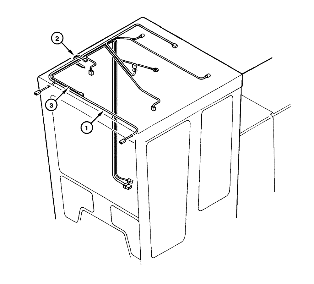 Схема запчастей Case 865 - (04.18[00]) - ELECTRIC SYSTEM - CAB (04) - ELECTRICAL SYSTEMS