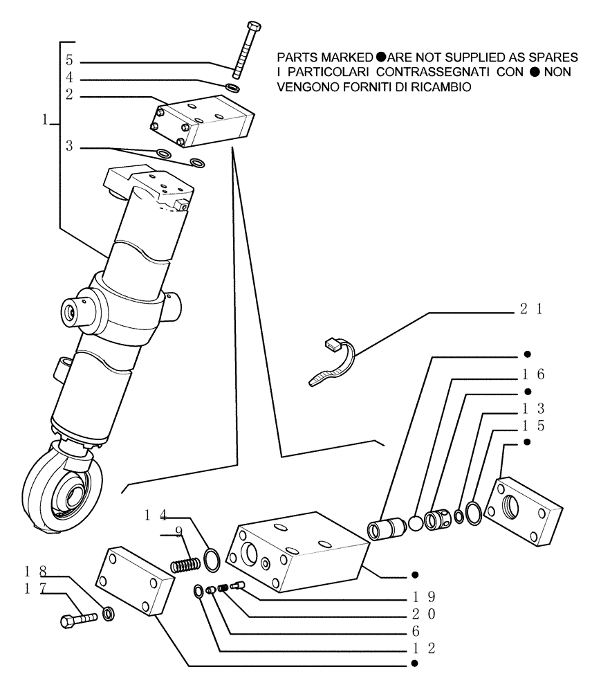 Схема запчастей Case 1850K - (3.443[01]) - LIFT CYLINDERS - FRONT IMPLEMENT (07) - HYDRAULIC SYSTEM/FRAME