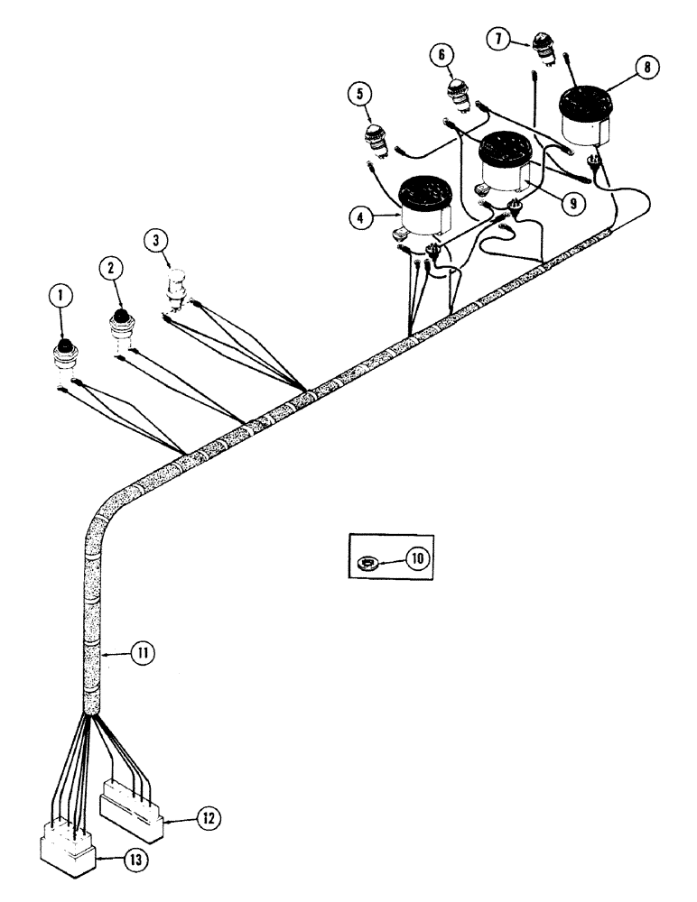 Схема запчастей Case 40 - (246) - ELECTRICAL RIGHT CONTROL CONSOLE (55) - ELECTRICAL SYSTEMS