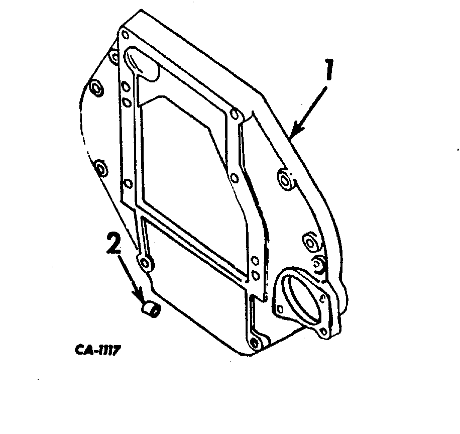 Схема запчастей Case 3400 - (109) - ENGINE MOUNTING (10) - ENGINE