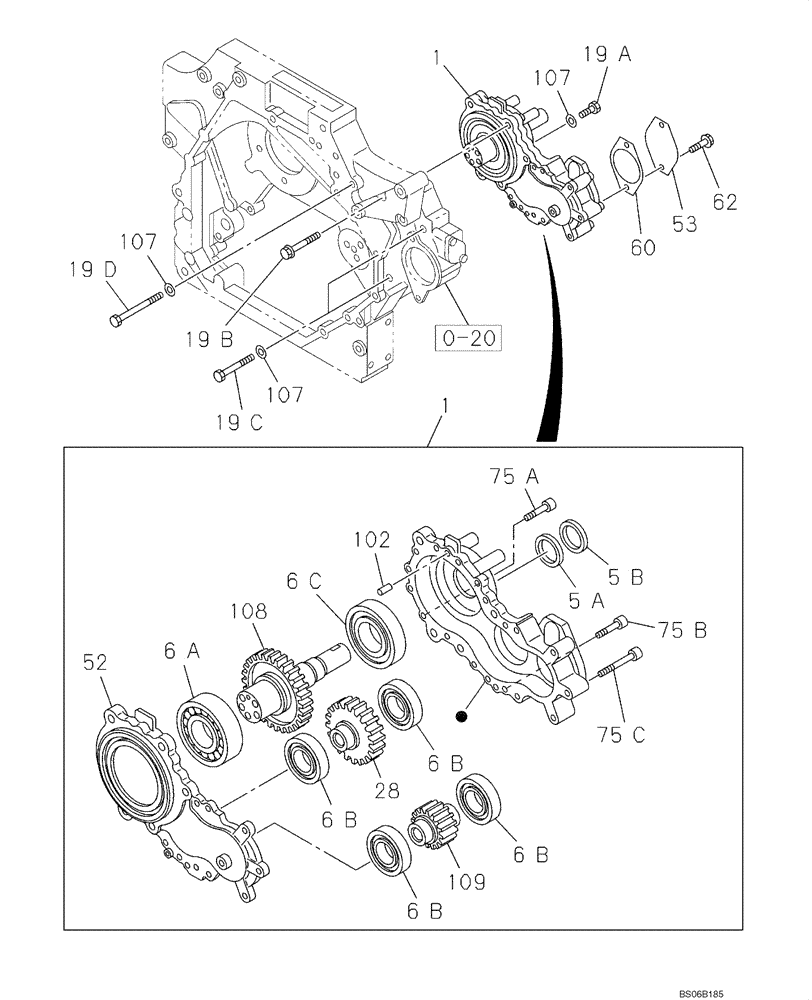 Схема запчастей Case CX700 - (02-090-01[01]) - COUPLING - FLYWHEEL (02) - ENGINE