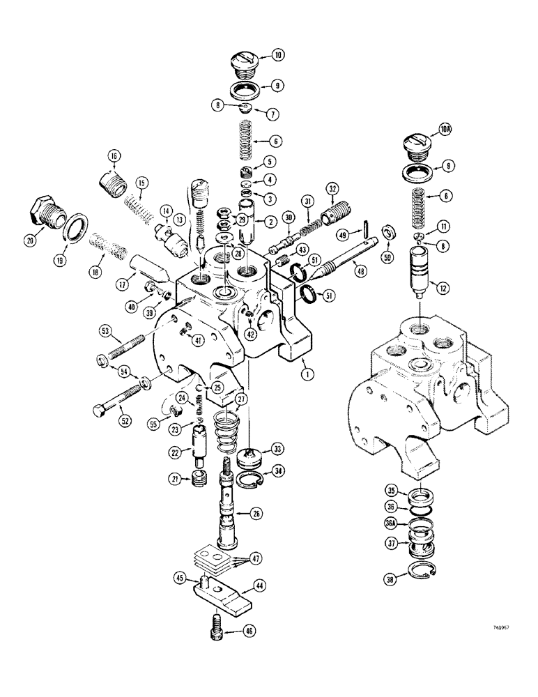 Схема запчастей Case 380CK - (116) - SELECTAMATIC CONTROL VALVE (08) - HYDRAULICS