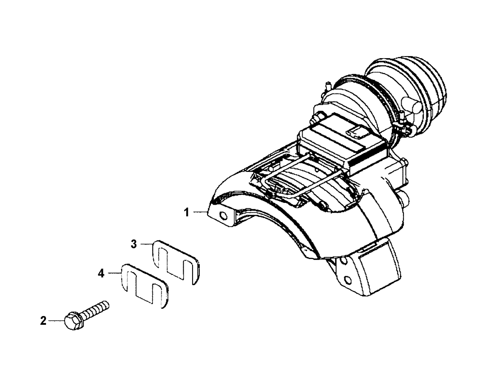 Схема запчастей Case 340B - (47A00001765[001]) - BRAKE ASSY, PARKING (87447814) (09) - Implement / Hydraulics / Frame / Brakes