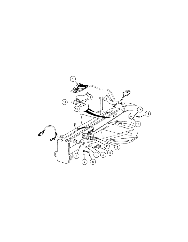 Схема запчастей Case 865 VHP - (04-38[01]) - FRONT CHASSIS HEADLIGHTS (04) - ELECTRICAL SYSTEMS