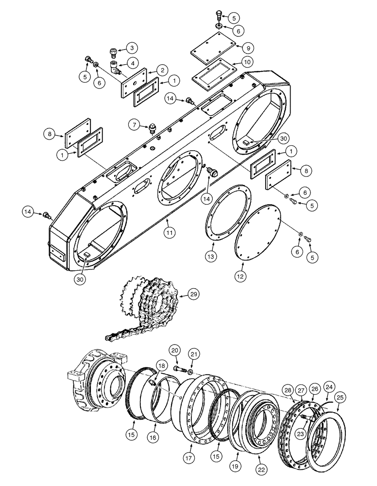 Схема запчастей Case 865 VHP - (06-66[01]) - REAR AXLE GRAZIANO - TANDEM (06) - POWER TRAIN