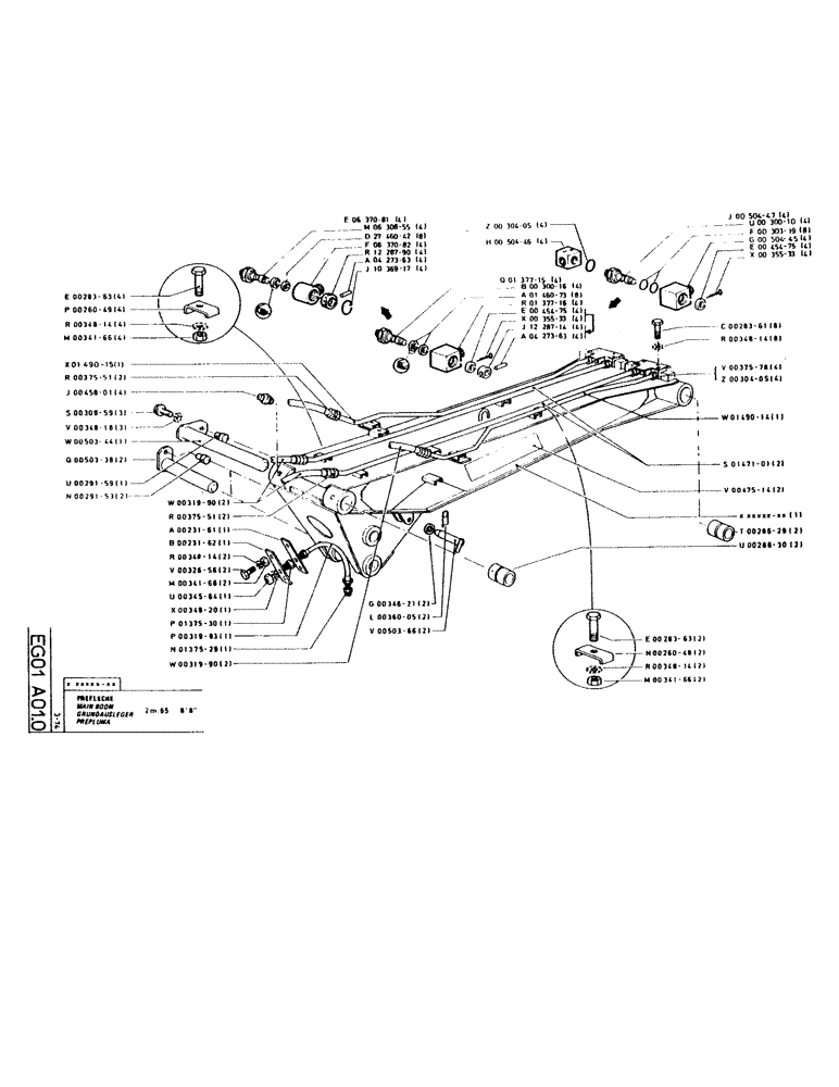 Схема запчастей Case GC120 - (214) - MAIN BOOM 