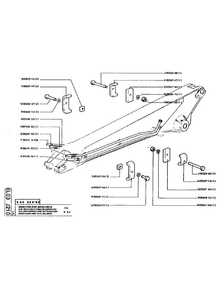 Схема запчастей Case LC80 - (115) - HYD. ROTATION FITTINGS ON DIPPERSTICK 