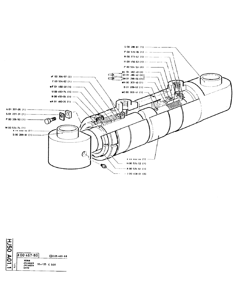 Схема запчастей Case GC120 - (079) - CYLINDER 