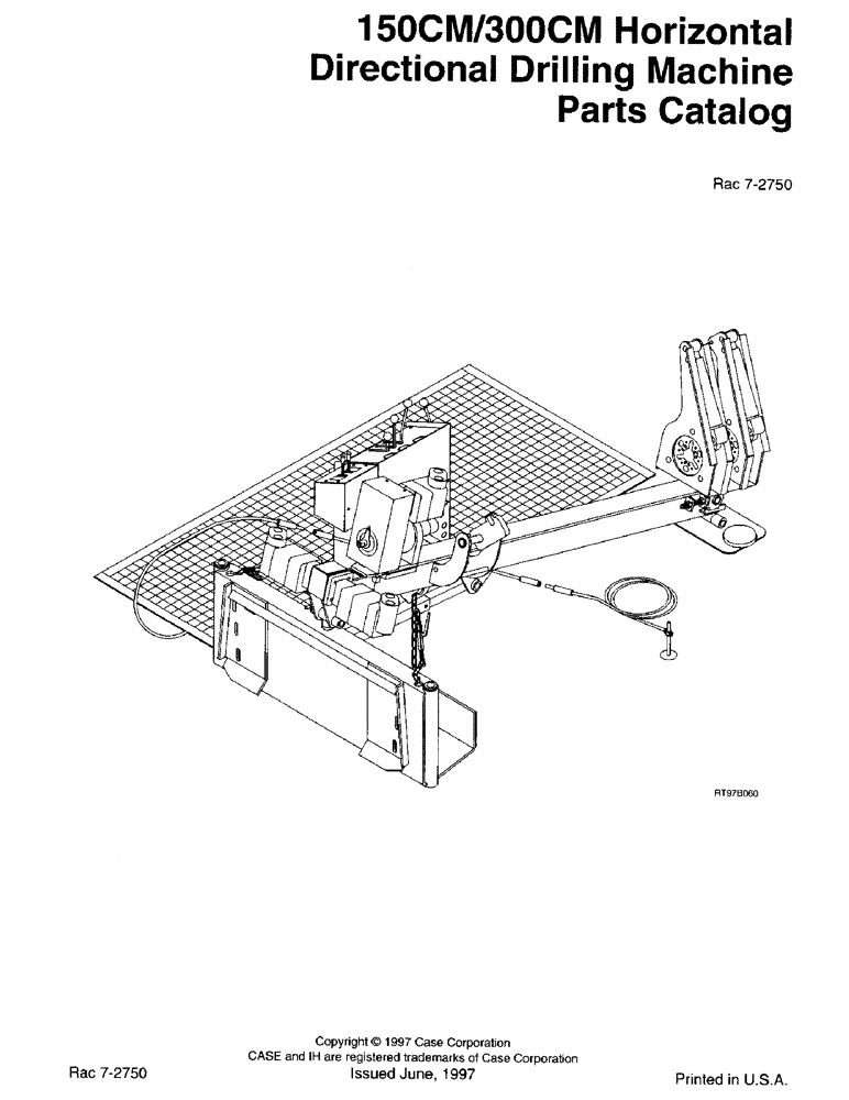 Схема запчастей Case 150CM - (1-1) - 150CM/300CM HORIZONTAL DIRECTIONAL DRILLING MACHINE PARTS CATALOG 