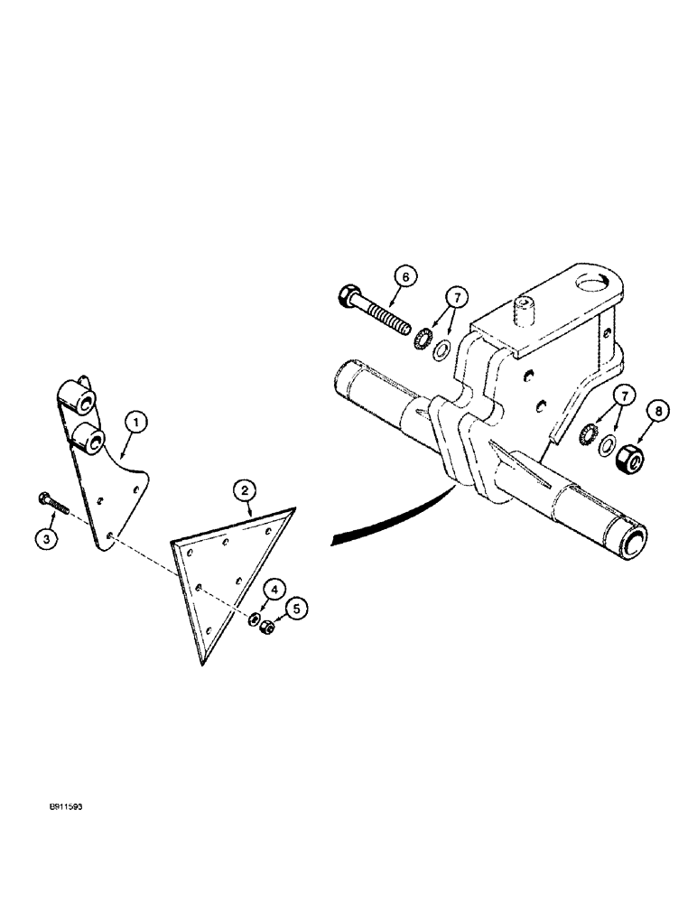 Схема запчастей Case 860 - (9-116) - SOD CUTTER (09) - CHASSIS/ATTACHMENTS