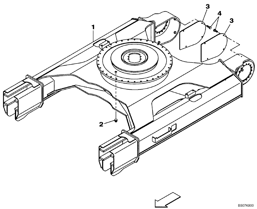 Схема запчастей Case CX135SR - (05-01) - UNDERCARRIAGE (11) - TRACKS/STEERING