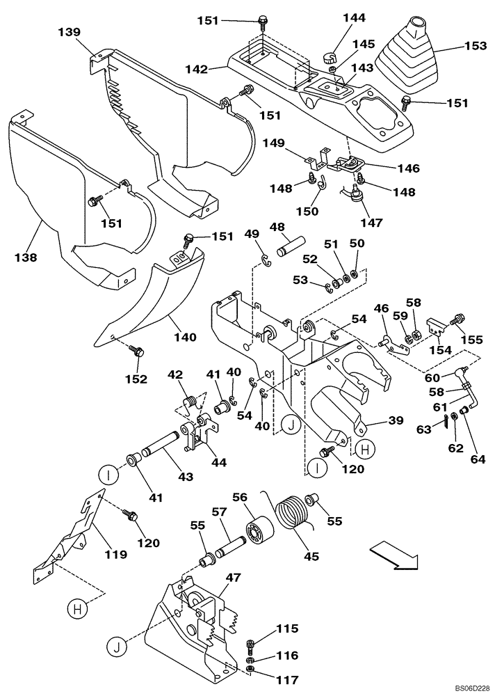 Схема запчастей Case CX460 - (09-21A) - HAND CONTROL, RIGHT-HAND ARM (P.I.N. DAC0746146 - ) (09) - CHASSIS/ATTACHMENTS