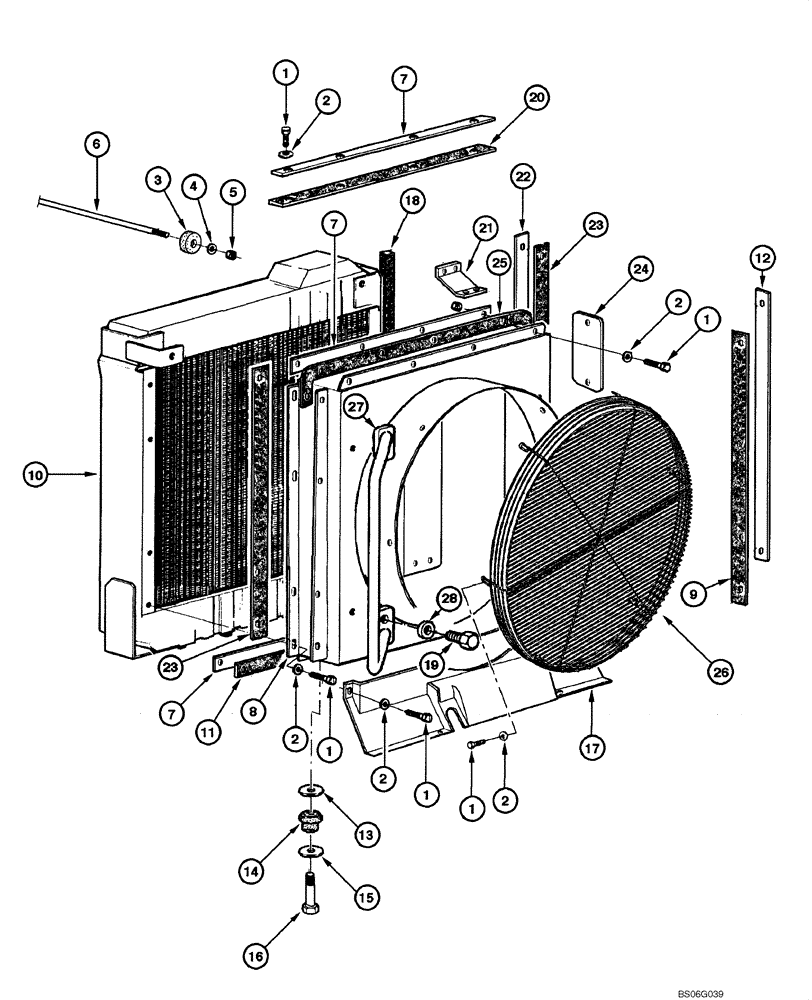 Схема запчастей Case 865 - (02.02[00]) - RADIATOR - MOUNTING (02) - ENGINE