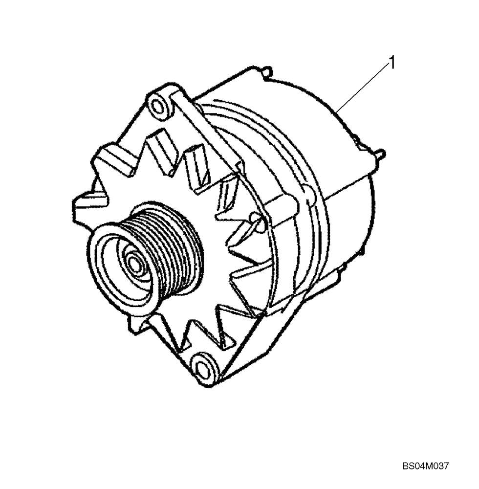 Схема запчастей Case 450 - (04-02) - ALTERNATOR (04) - ELECTRICAL SYSTEMS