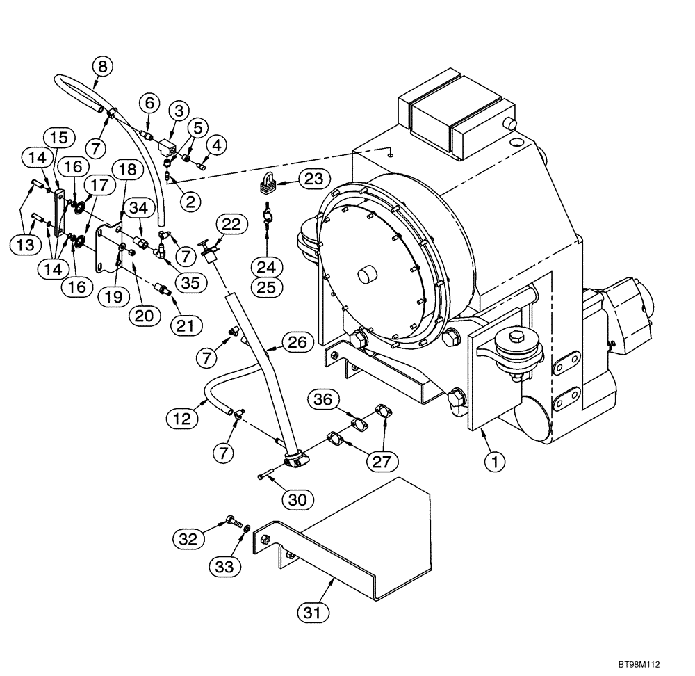 Схема запчастей Case 921C - (06-03) - TRANSMISSION FILL TUBE - GAUGE, SIGHT (Apr 7 2011 3:17PM) (06) - POWER TRAIN