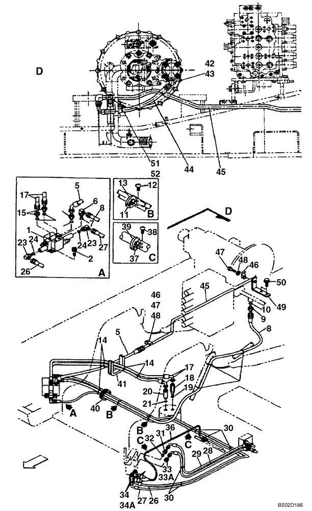 Схема запчастей Case CX130 - (08-115) - HYDRAULICS - BLADE, DOZER (DAC0713246 - ) (08) - HYDRAULICS