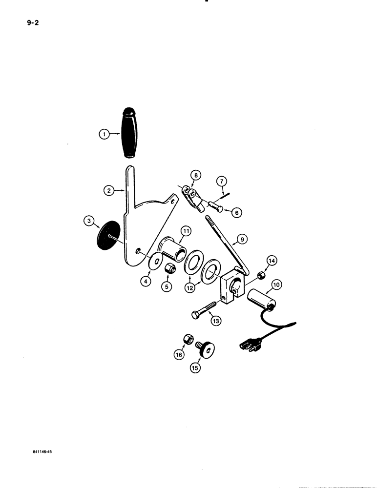 Схема запчастей Case W30 - (9-02) - LOADER BUCKET HEIGHT CONTROL (09) - CHASSIS/ATTACHMENTS