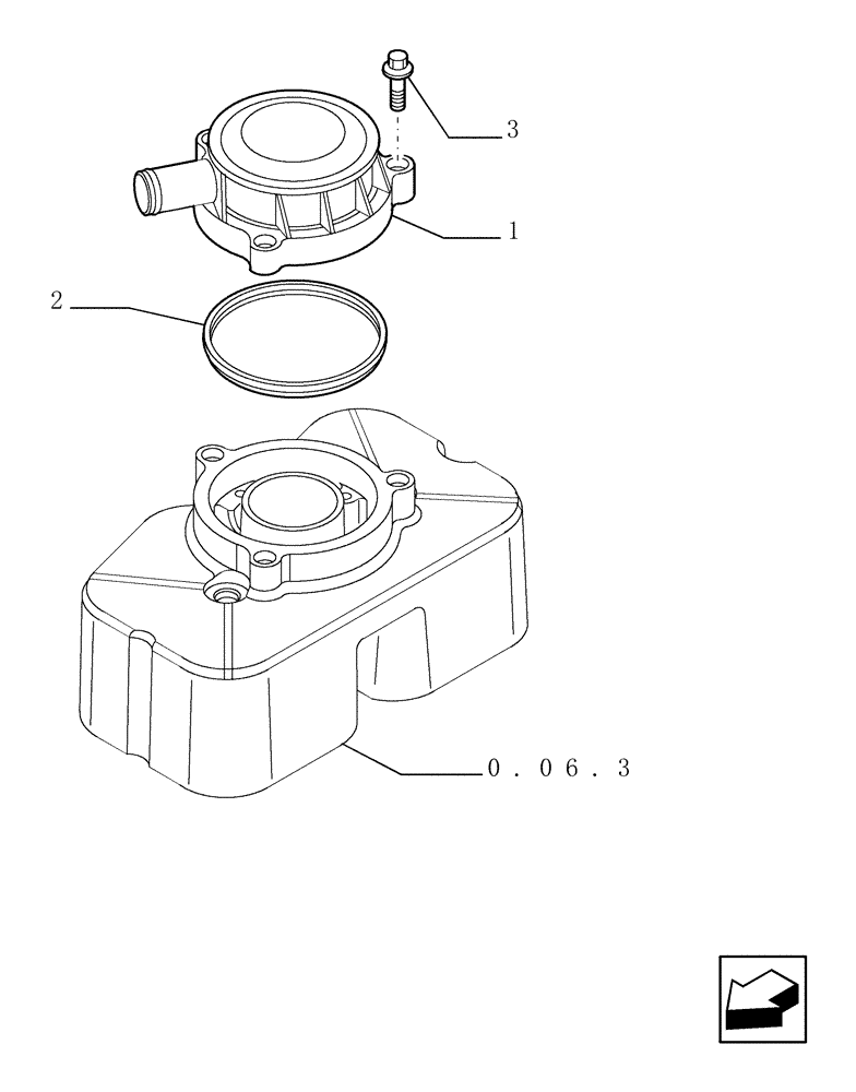 Схема запчастей Case TX945 - (0.04.5[01]) - BREATHER - ENGINE (10) - ENGINE