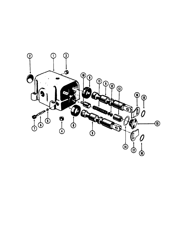 Схема запчастей Case 530CK - (082) - G14458 TORQUE CONVERTER CONTROL VALVE (17) - TORQUE CONVERTER