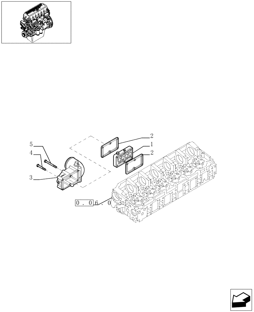 Схема запчастей Case F3BE0684E B001 - (0.36.70[01]) - INTAKE MANIFOLD (500387607) 