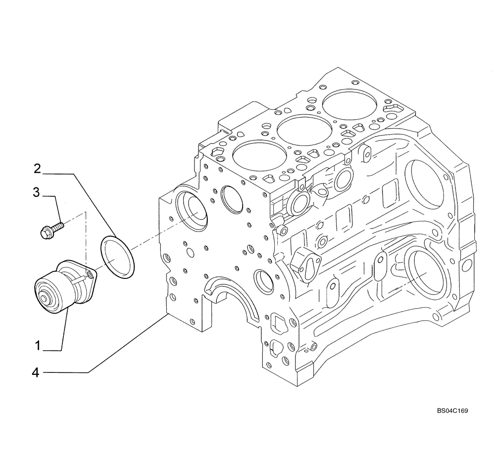 Схема запчастей Case 435 - (02-31) - WATER PUMP (02) - ENGINE