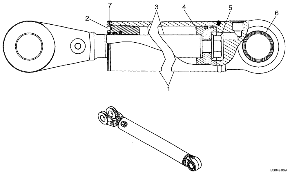 Схема запчастей Case 521D - (08-28D) - CYLINDER ASSY - LOADER LIFT (XT LOADER) (08) - HYDRAULICS