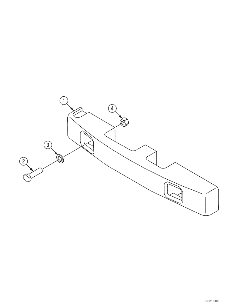 Схема запчастей Case 40XT - (09-22) - COUNTERWEIGHTS (09) - CHASSIS