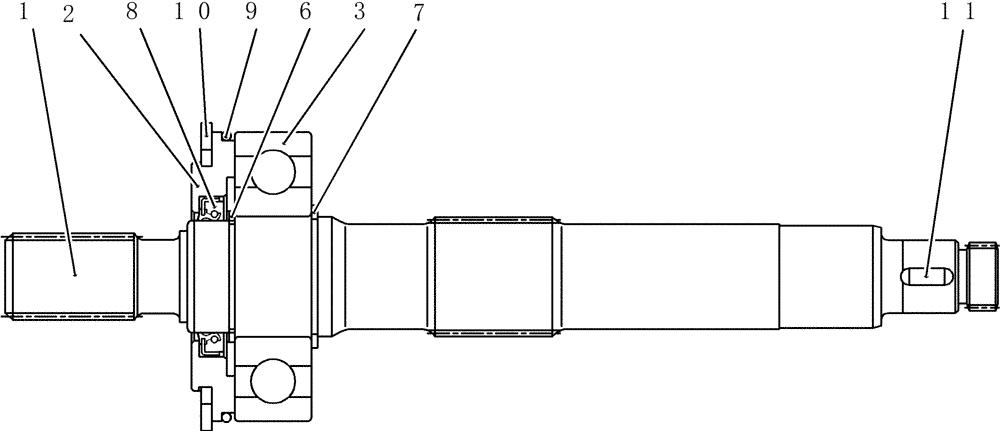 Схема запчастей Case CX50B - (HC401) - SHAFT ASSEMBLY (35) - HYDRAULIC SYSTEMS