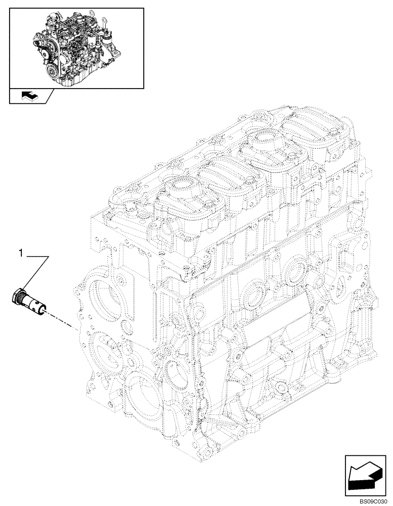 Схема запчастей Case 420CT - (02-40) - ENGINE OIL DIPSTICK (02) - ENGINE