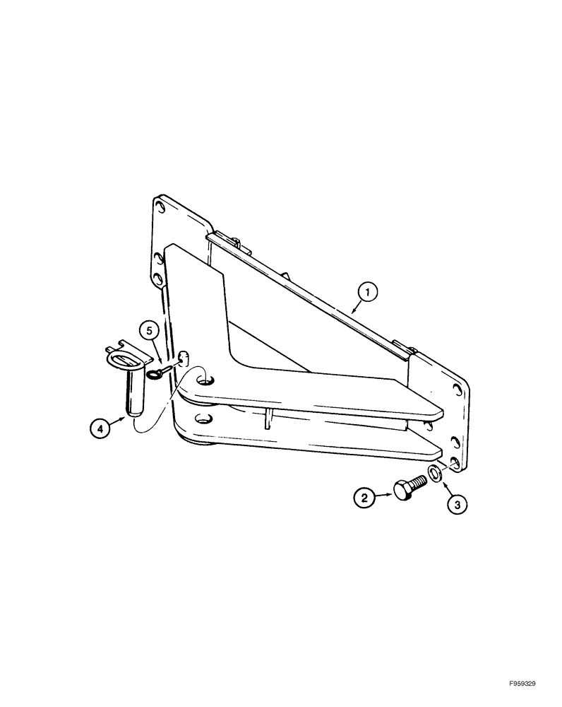 Схема запчастей Case 1150H_IND - (09-06) - DRAWBAR (09) - CHASSIS/ATTACHMENTS