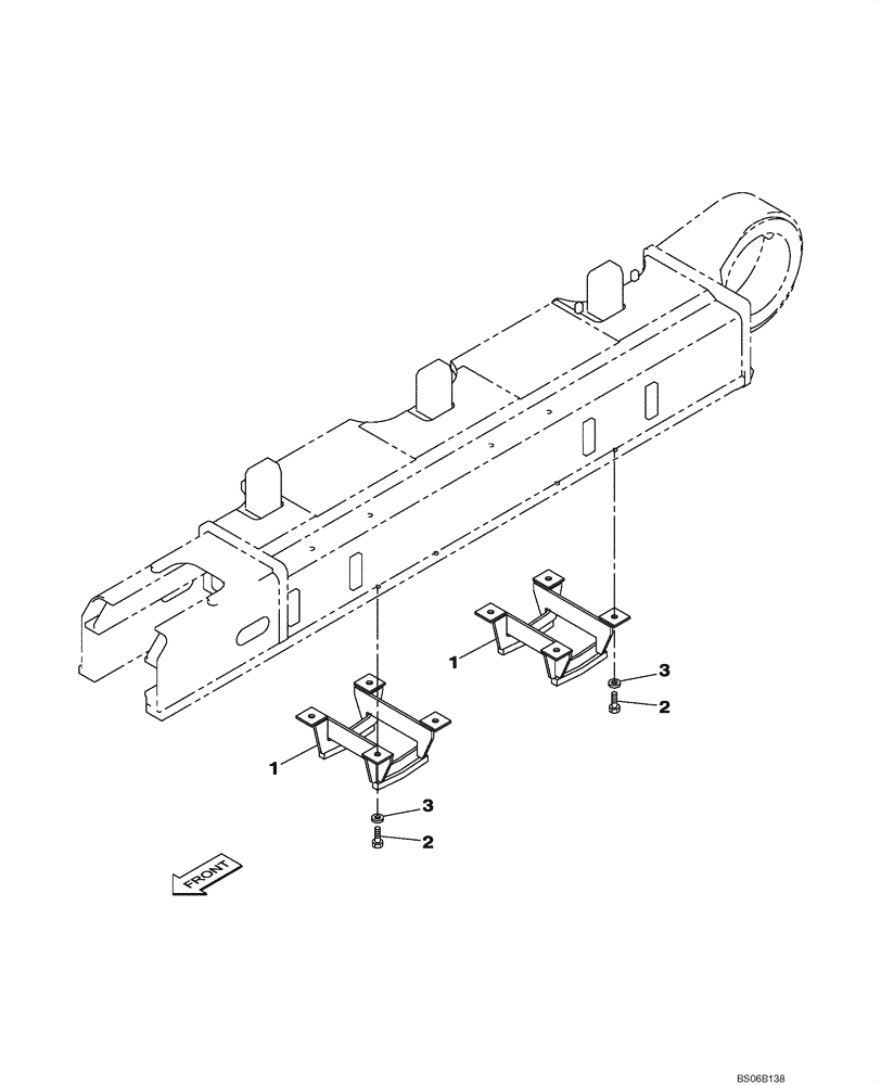 Схема запчастей Case CX700B - (05-09) - GUIDE, CHAIN (11) - TRACKS/STEERING