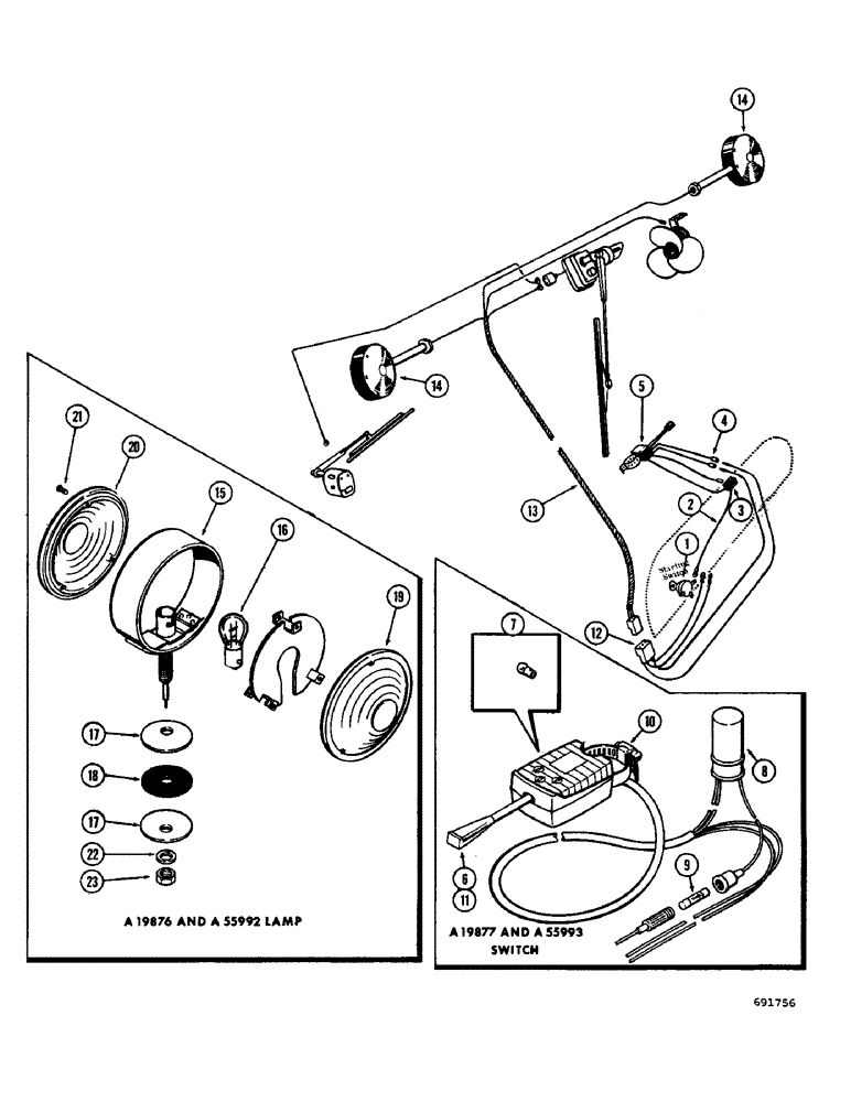 Схема запчастей Case W8B - (248) - CAB TURN SIGNALS, PRIOR TO LOADER SERIAL NUMBER 9807379 (05) - UPPERSTRUCTURE CHASSIS