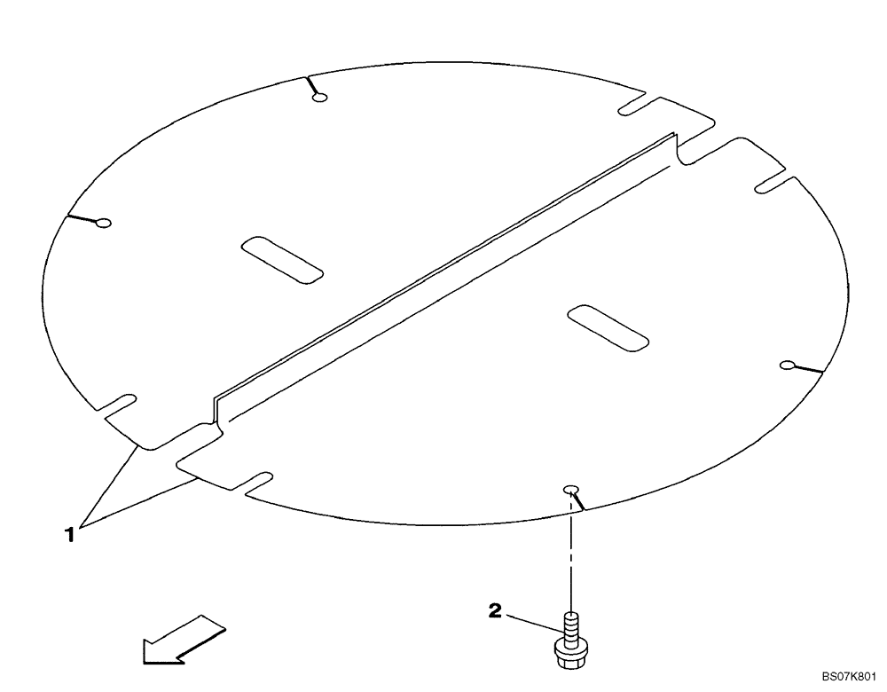 Схема запчастей Case CX135SR - (05-02) - UNDERCARRIAGE COVER, LOWER (11) - TRACKS/STEERING