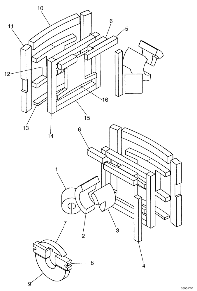 Схема запчастей Case 420 - (09-21A) - NOISE KIT, IF USED (09) - CHASSIS