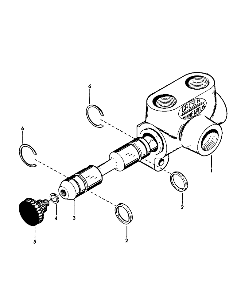 Схема запчастей Case 30YC - (E03) - TRACK BRAKE VALVE, GRESEN # S-50 (04) - UNDERCARRIAGE