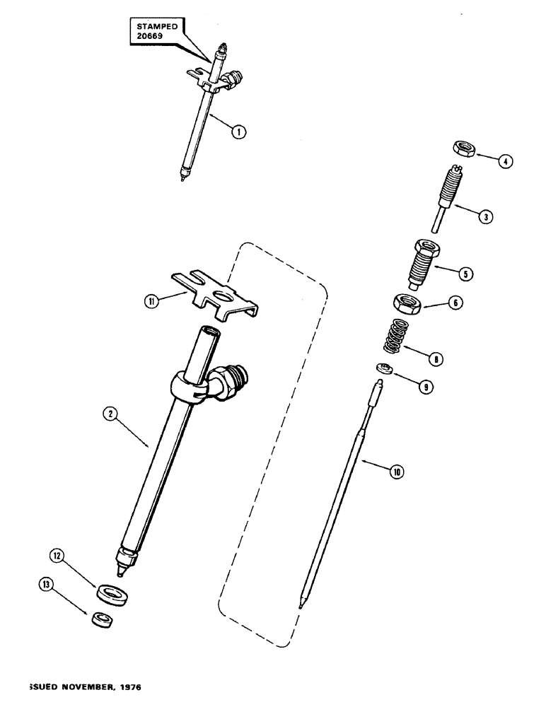 Схема запчастей Case 300C - (045A) - A140830 FUEL INJECTION NOZZLE, (336B) DIESEL ENGINE, WITHOUT TURBO-CHARGER (03) - FUEL SYSTEM