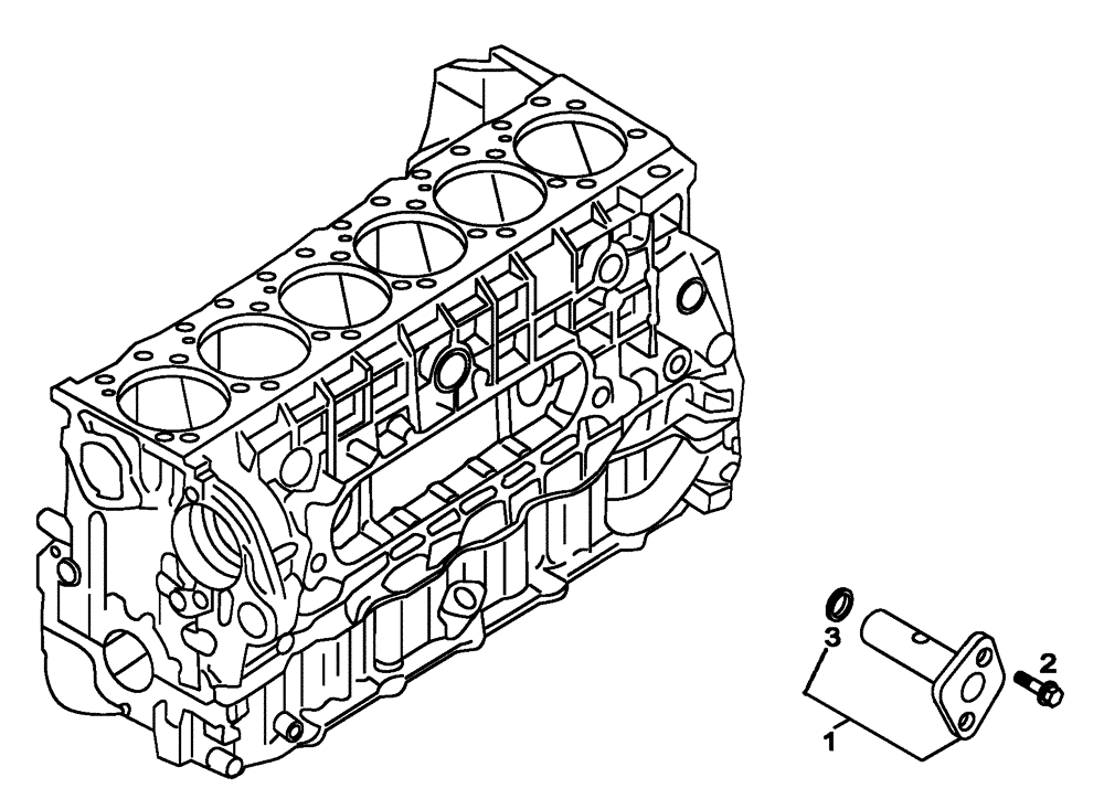 Схема запчастей Case 340B - (01A14010161[001]) - VALVE, LUBRICATION SYSTEM (87584837) (01) - ENGINE